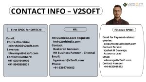 Contact Information : V2Soft - Switch Mobility