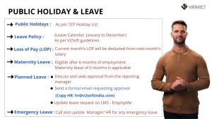 Public Holiday & Leave - TCPL