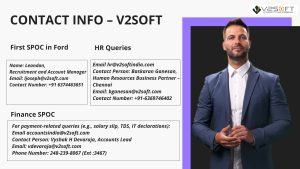 Contact Information : V2Soft - Ford Chennai