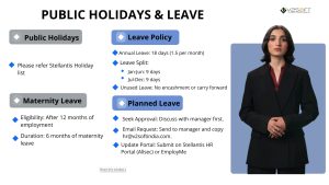 Public Holiday & Leave - Stellantis