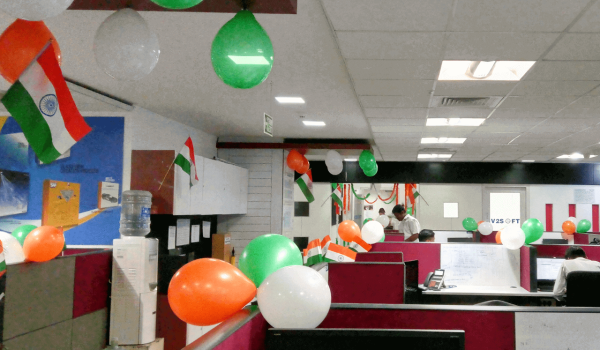 V2Soft Bangalore Office Independence Day Celebration